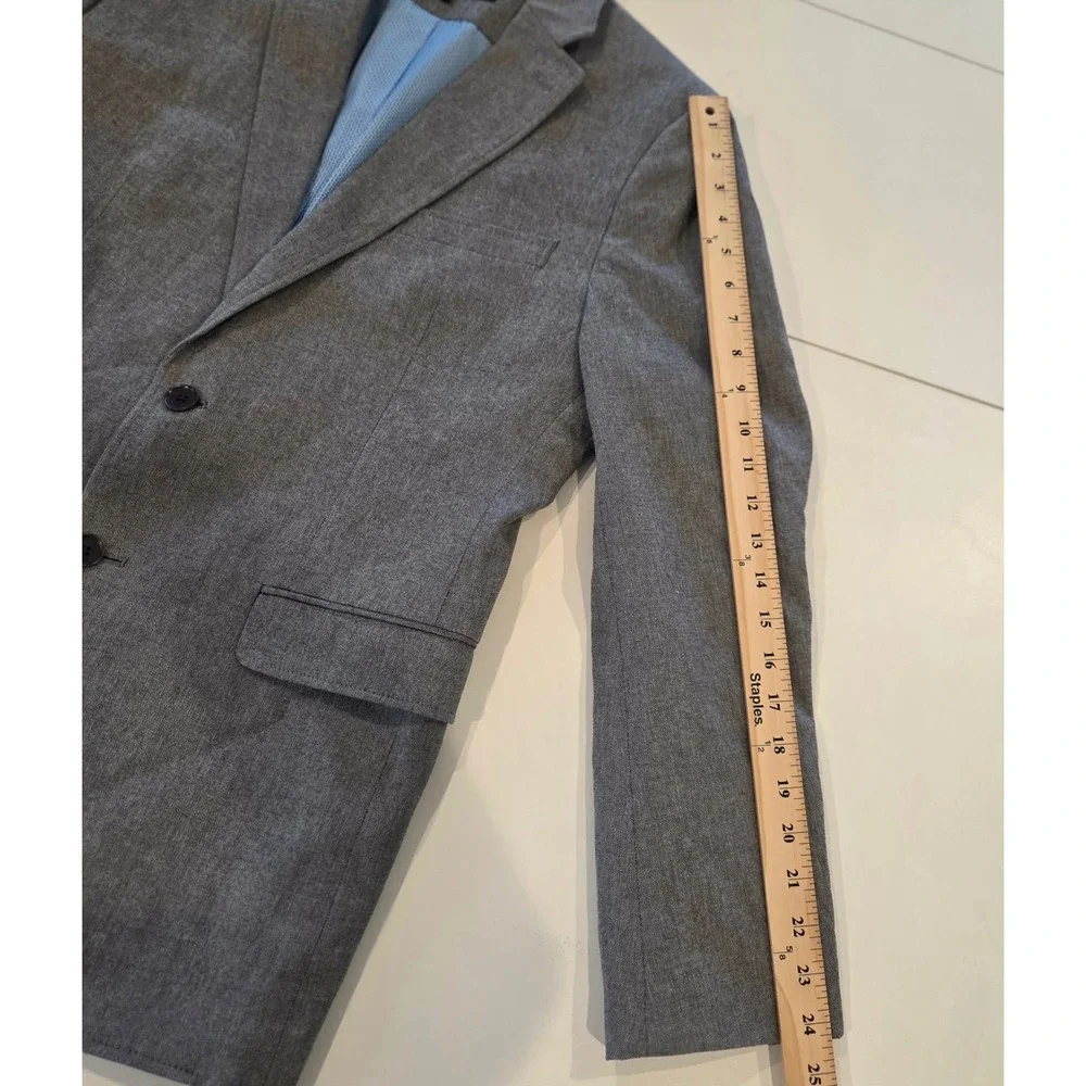 Banana Republic Tailored Fit Gray Blazer Sport Coat‎ 38R Emmetex Italian Fabric